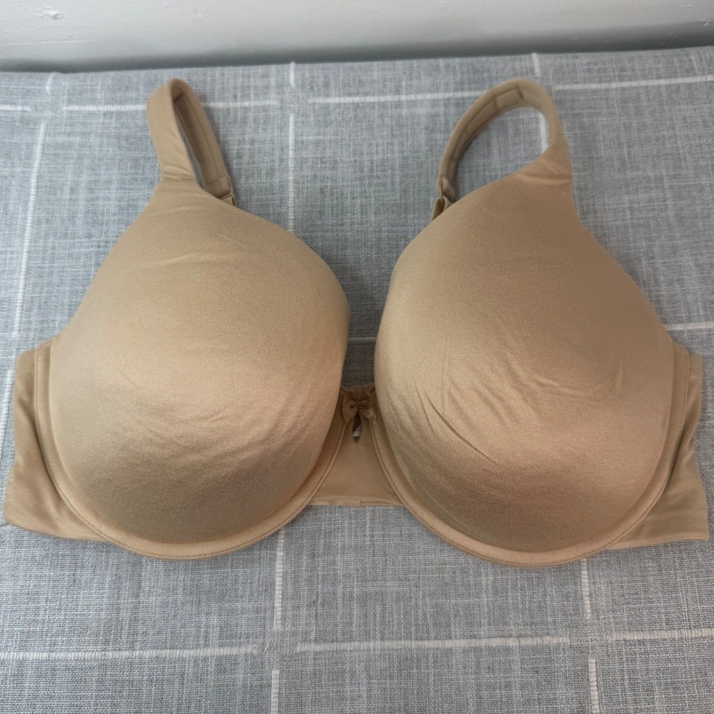 Cacique‎ Intuition Full Coverage 42DD Beige Nude Bra Lightly Lined Adjustable